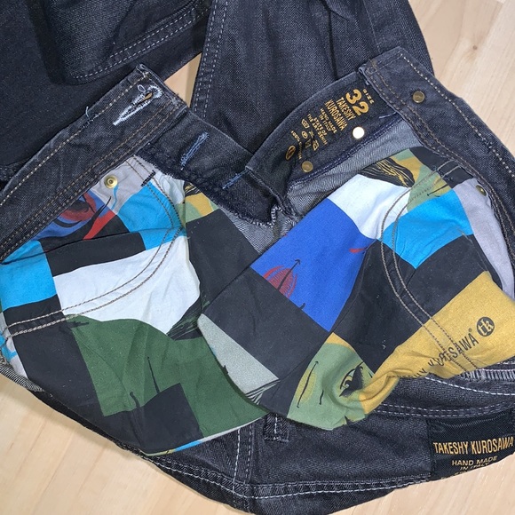 TAKESHY KUROSAWA Retro Japanese Rocker Made in Italy Jeans - Picture 8 of 8